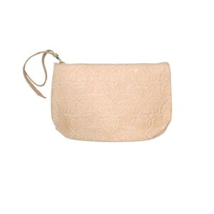 Elegant Cream Embossed Clutch